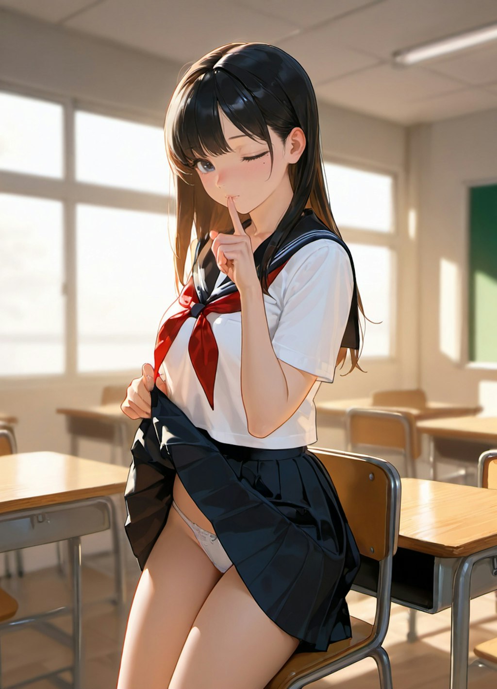 見せてくれる子