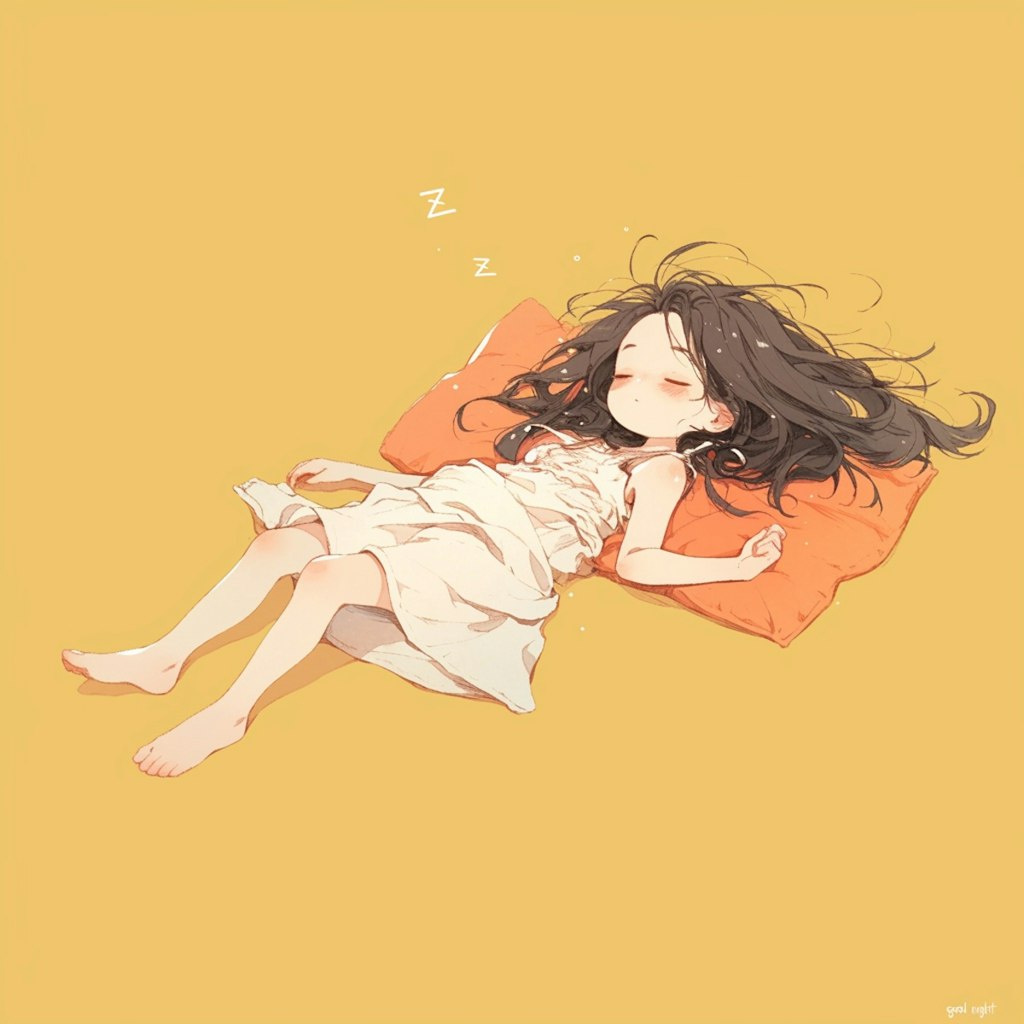 sleeping girl