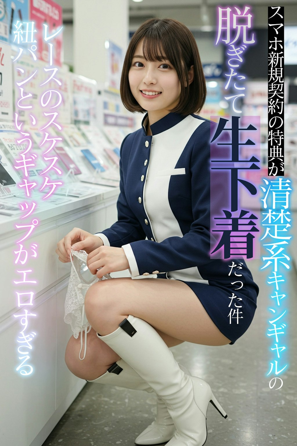 【破廉恥キャンギャル】新規ご契約特典で私の下着をお譲りします♥　＃3