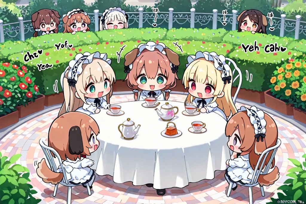 いぬみみようちえんのおちゃかい