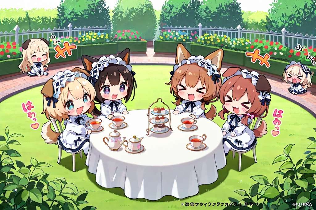 いぬみみようちえんのおちゃかい