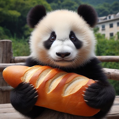パンダのおやつはパンだ