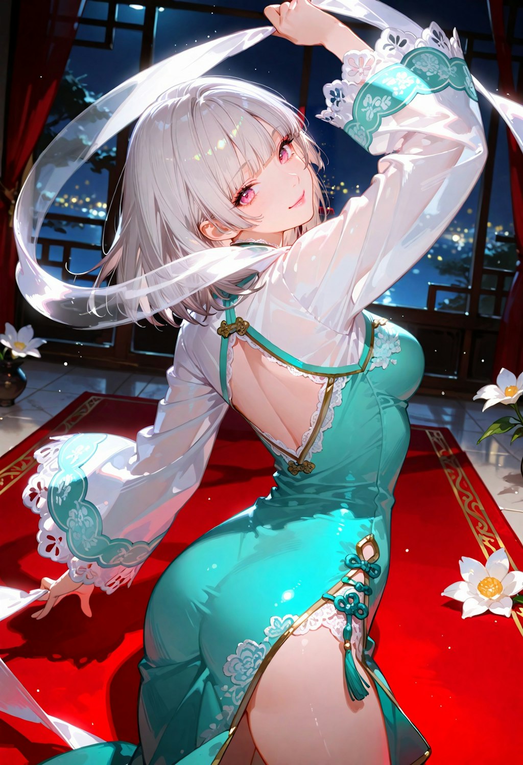 弾手と舞手。