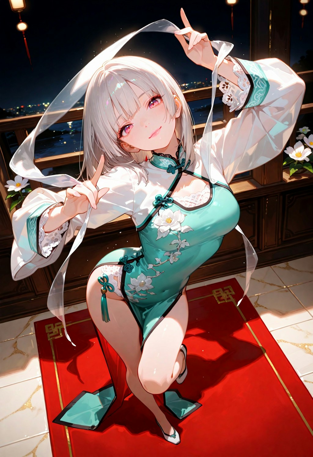 弾手と舞手。