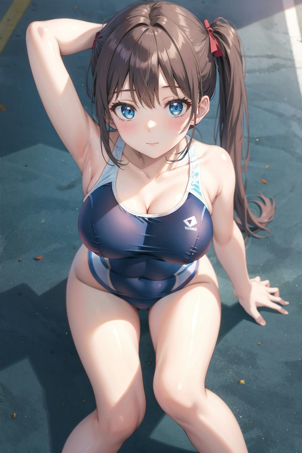 スクール水着の女の子