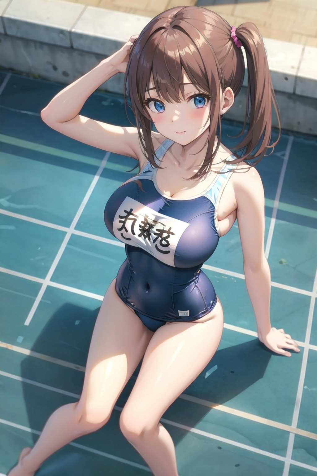 スクール水着の女の子