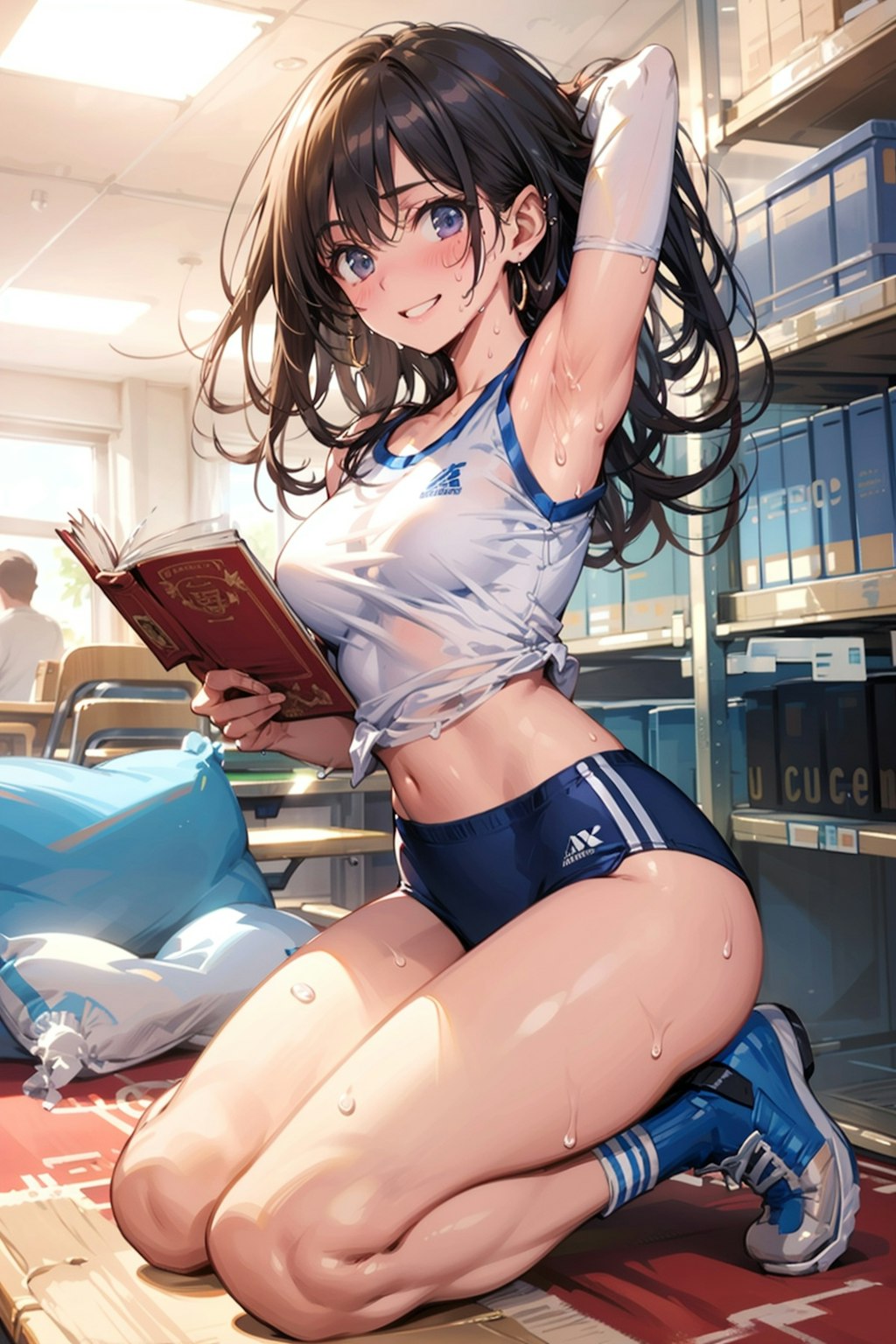 夏の図書室