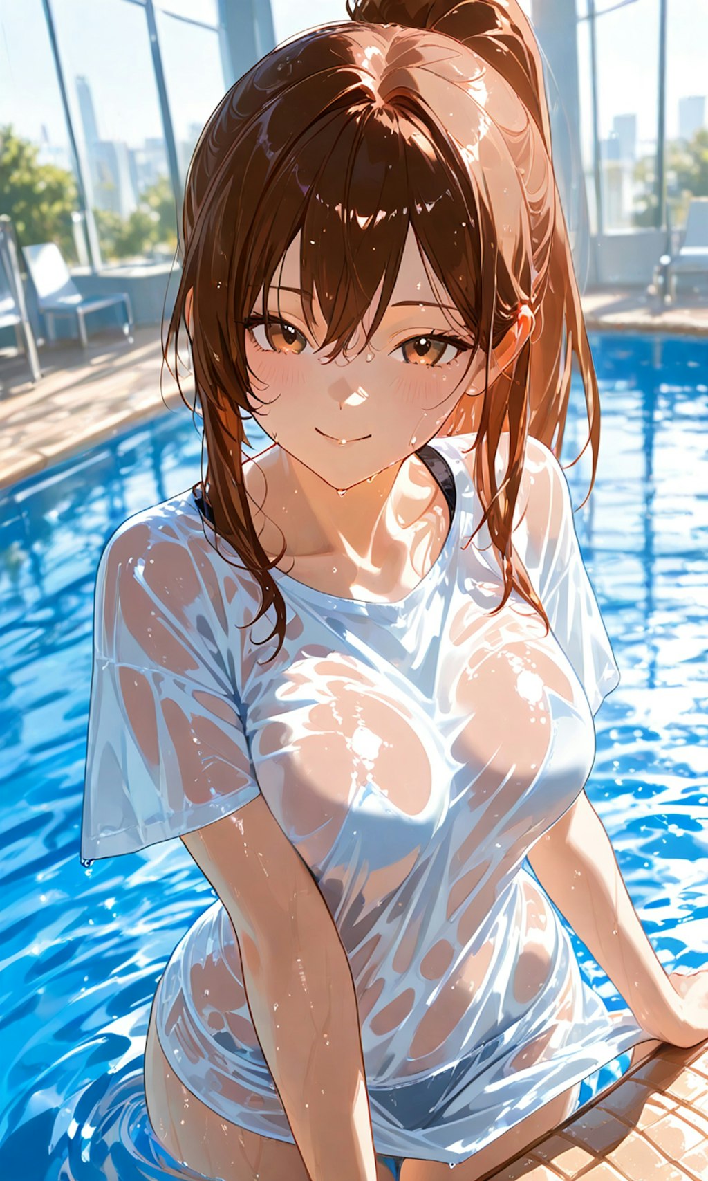 「濡れちゃったね……」