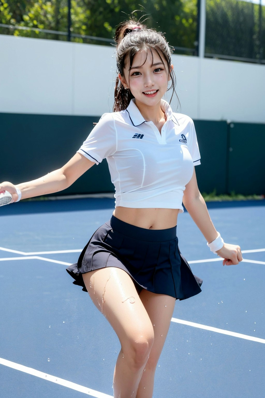 テニス部女子高生