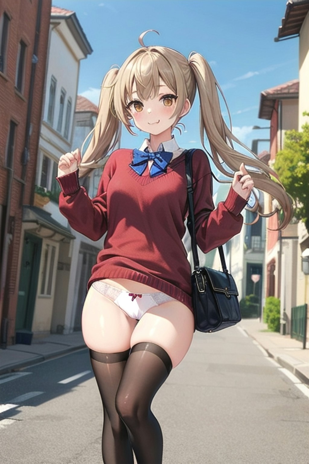 School twintails girl