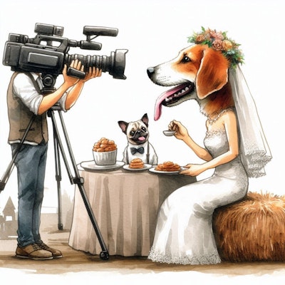 番外編1:ドッグマン（犬人間）の結婚記念撮影（別撮り）