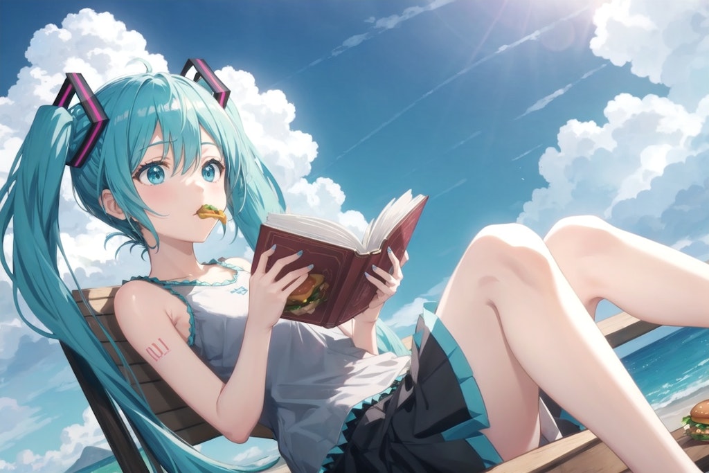 V4B　初音ミク　読書と食欲の秋