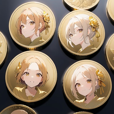 金貨に刻まれた肖像画：Shirayuki