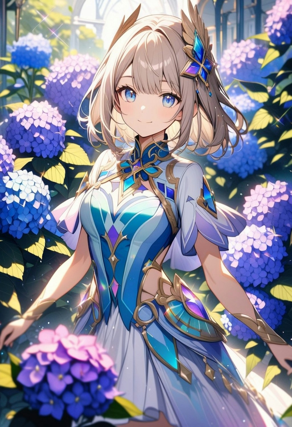 紫陽花ドレス