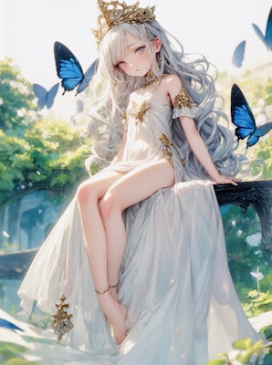蝶と小さなお姫様