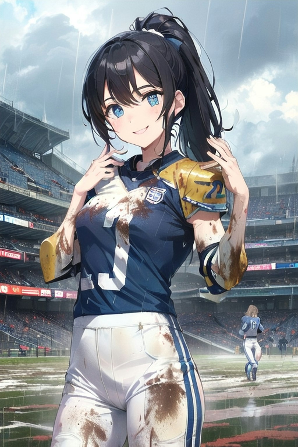 🏈泥まみれの女子アメフト 68