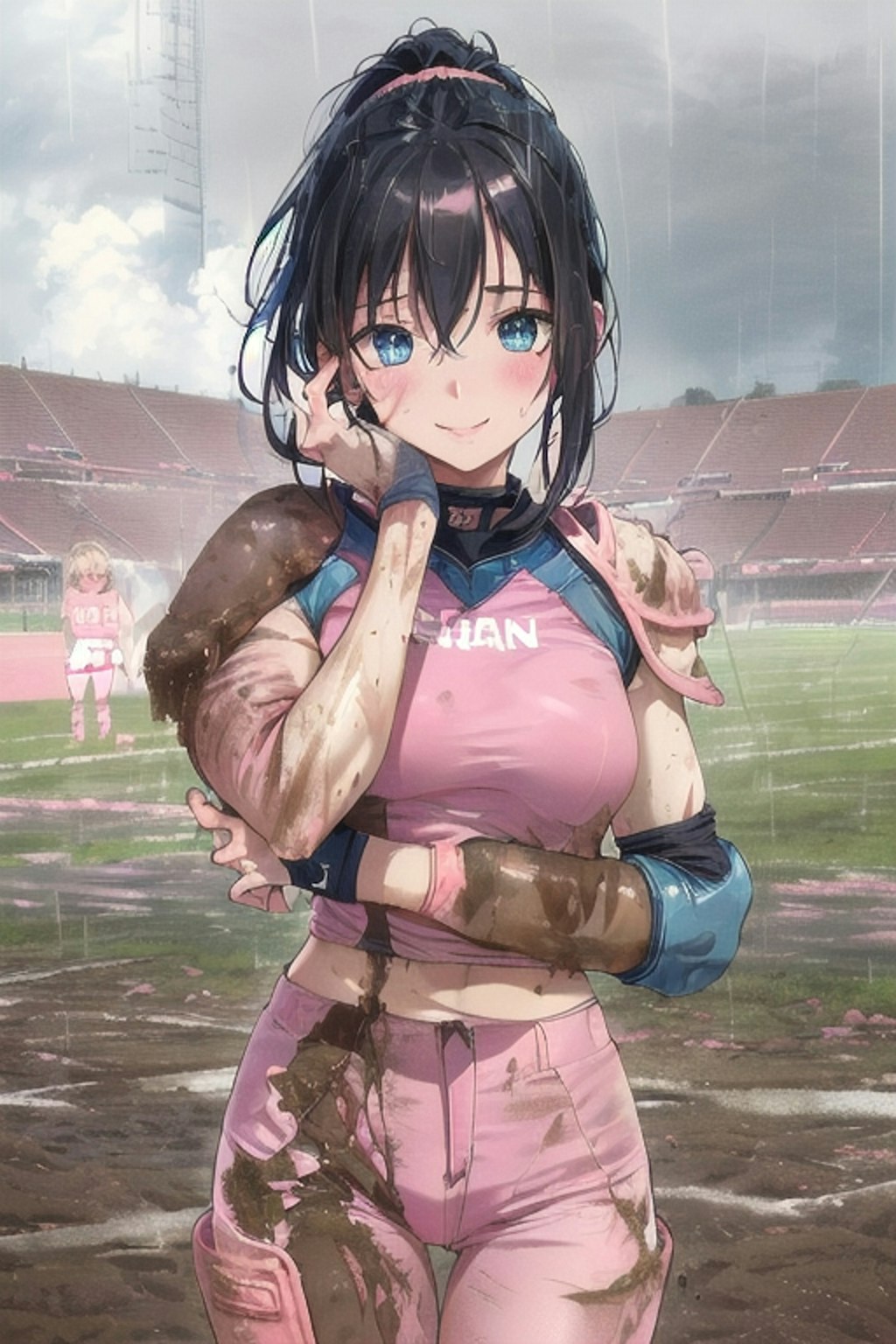 🏈泥まみれの女子アメフト 68