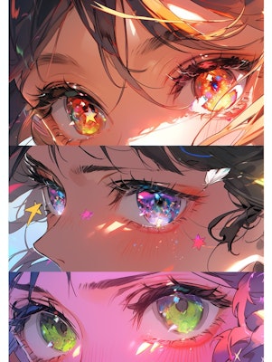 虹色の瞳