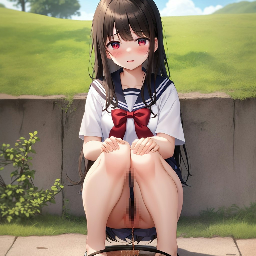 黒髪放尿娘ちゃん８８