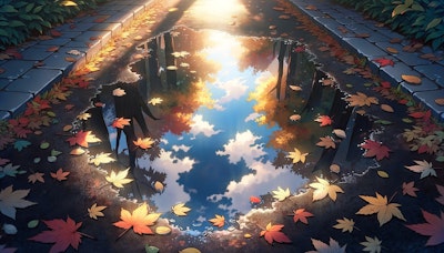 『秋の雨上がり』