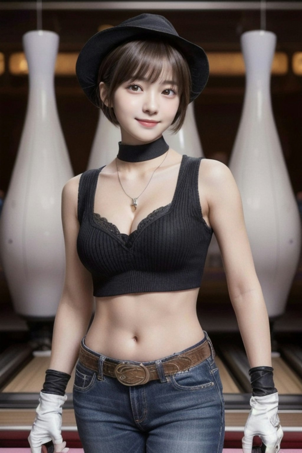 ボウリングピン工場の看板娘