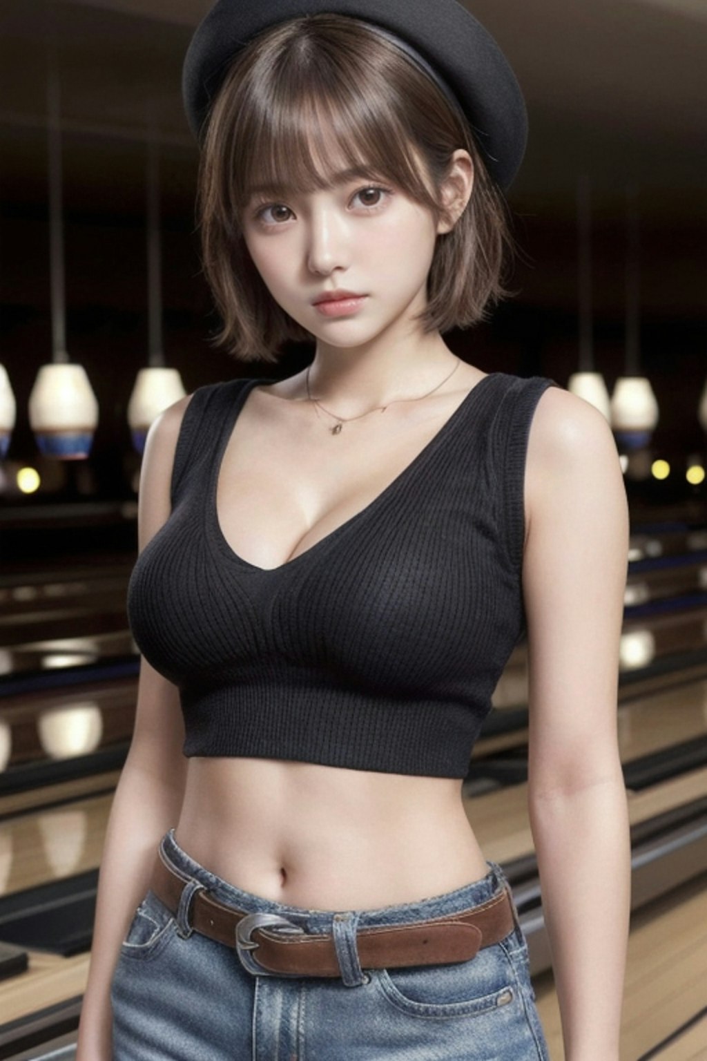 ボウリングピン工場の看板娘