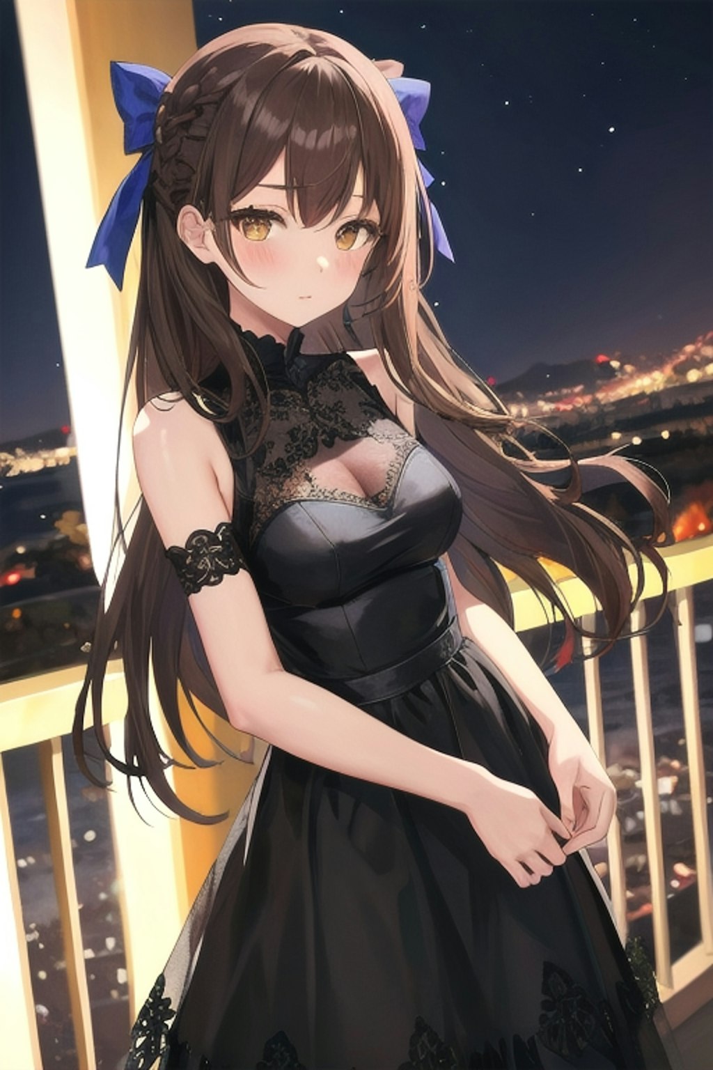 セクシーなドレスで夜景を見るなごみちゃん☆