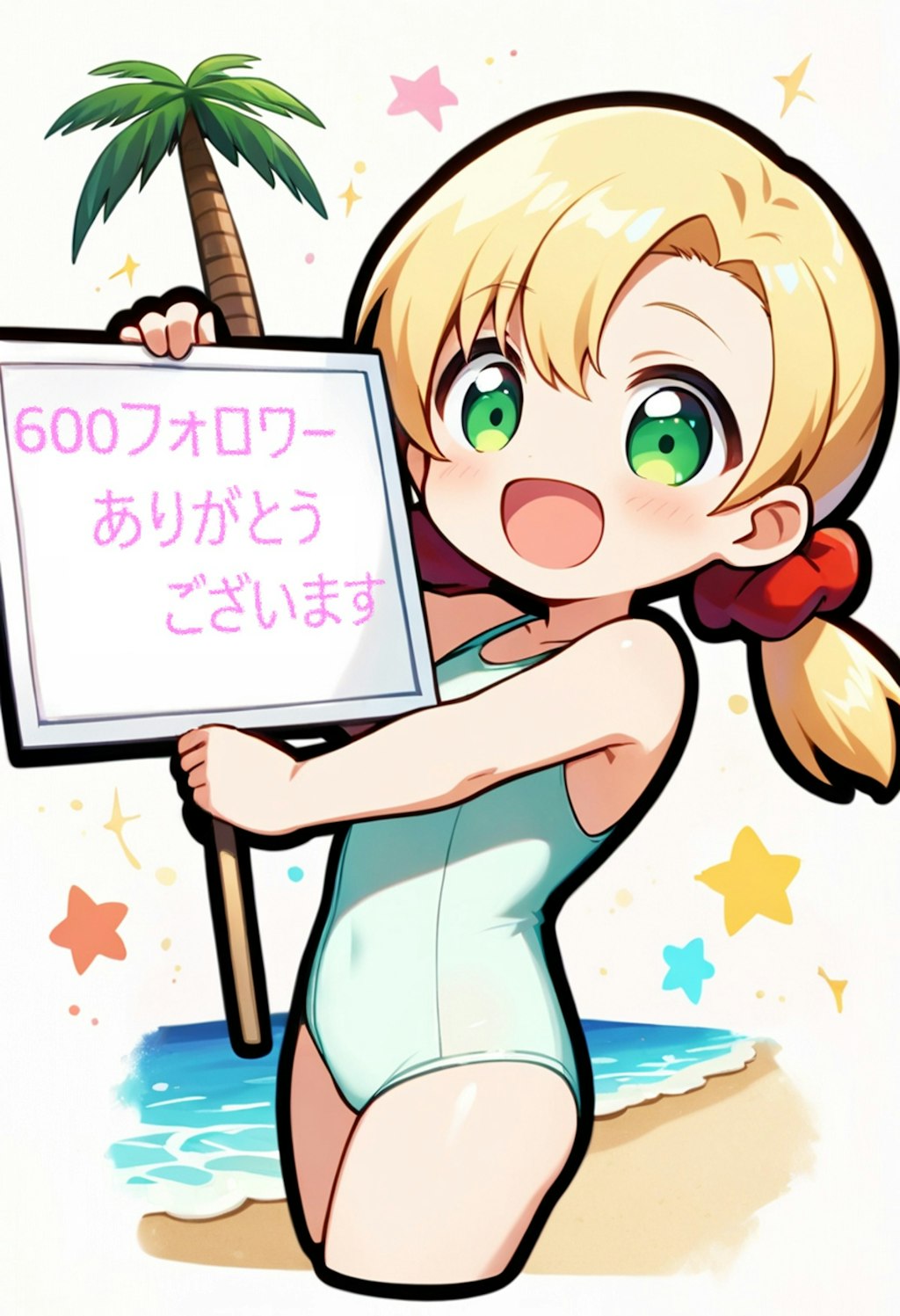 【祝】600フォローありがとうの茉莉花ちゃん