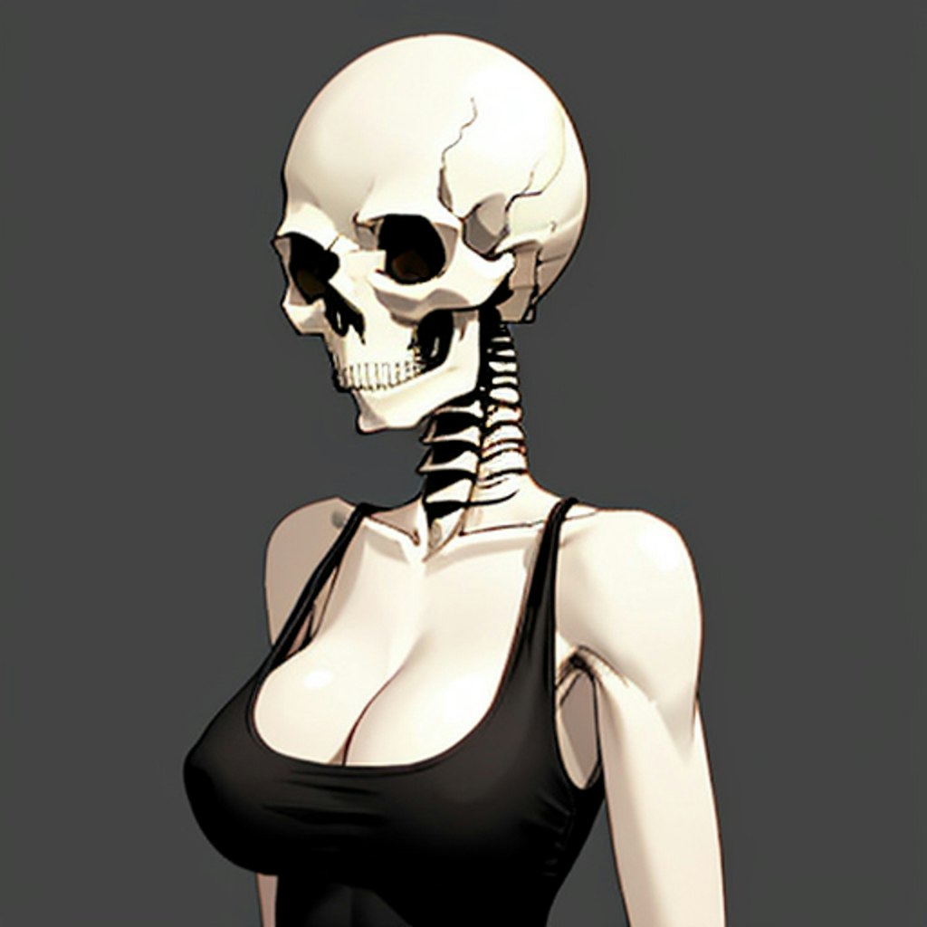 big tits skull