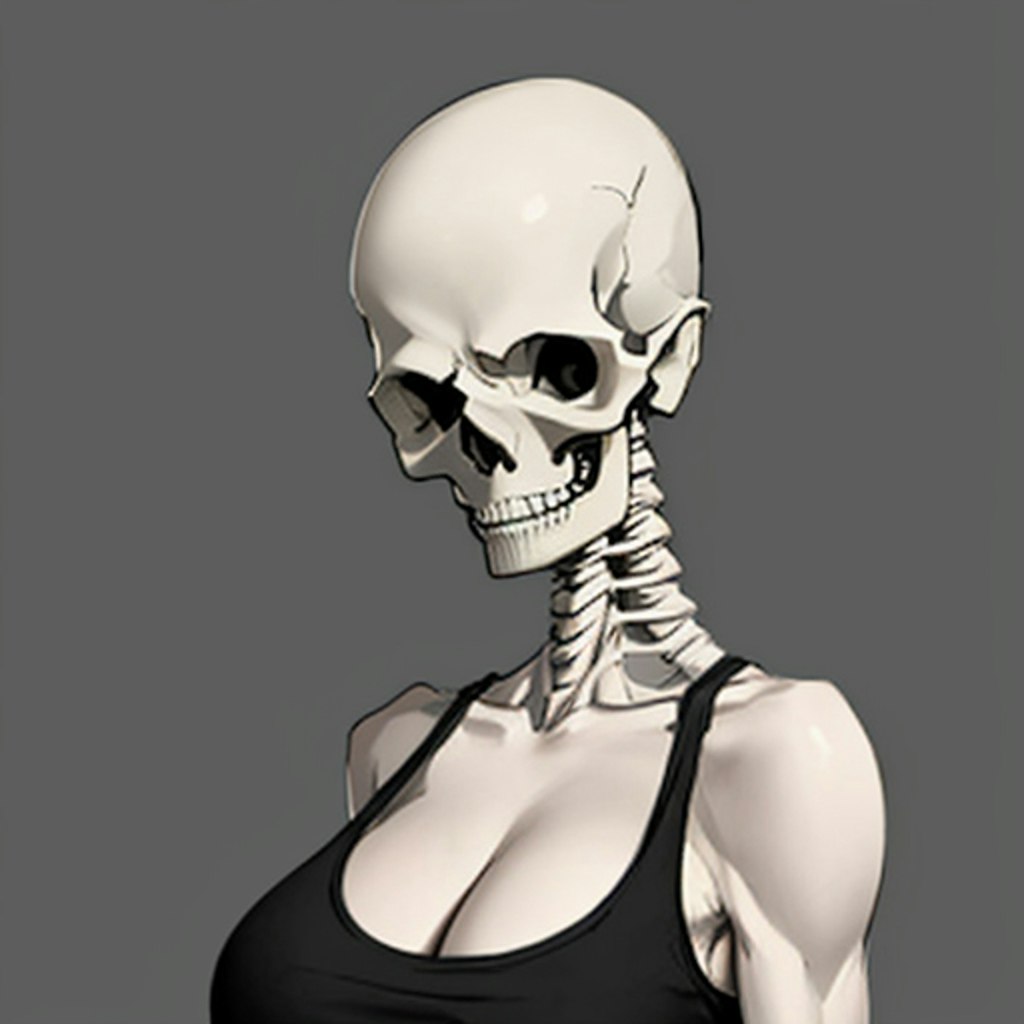 big tits skull