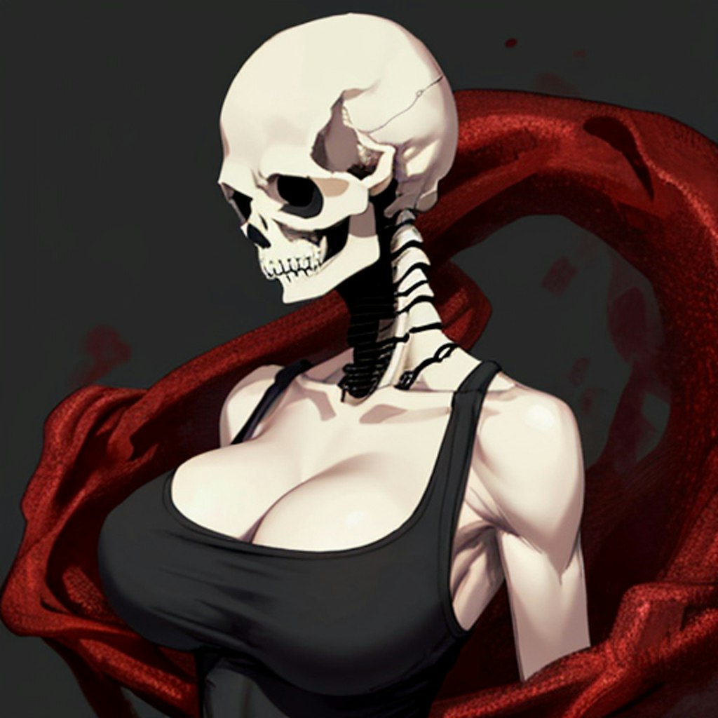 big tits skull