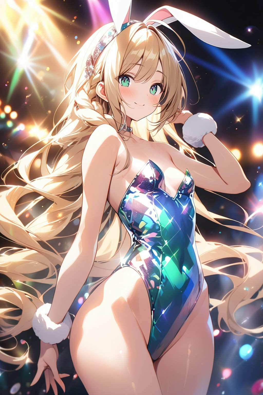 sequins leotard bunnyな三姉妹はべはべ(〃ω〃)