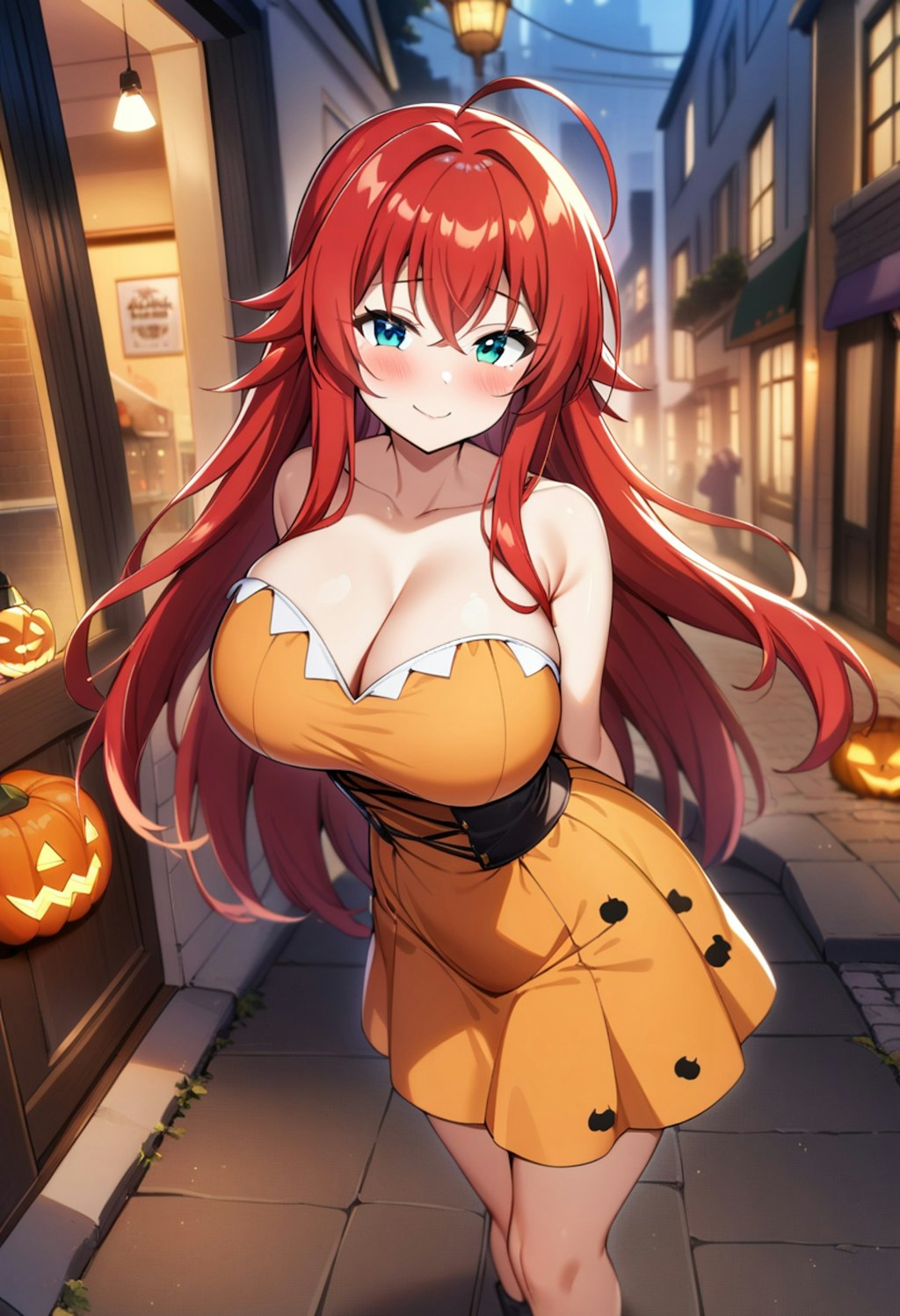 リアスグレモリー😈💞のジャックオーランタンドレス🎃👗