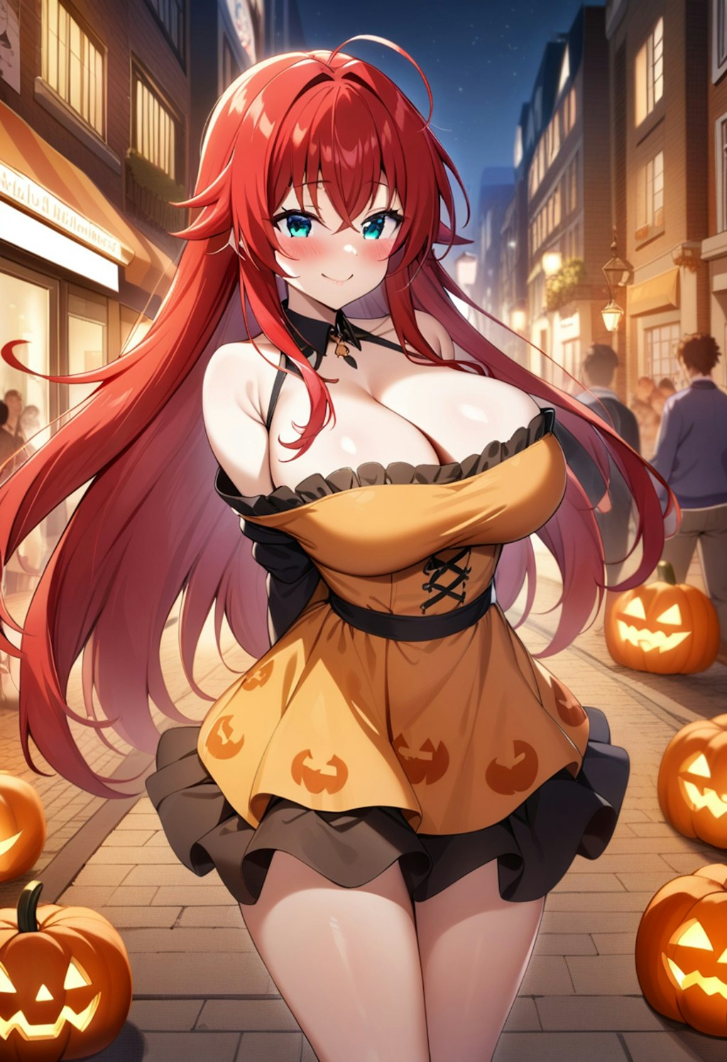 リアスグレモリー😈💞のジャックオーランタンドレス🎃👗