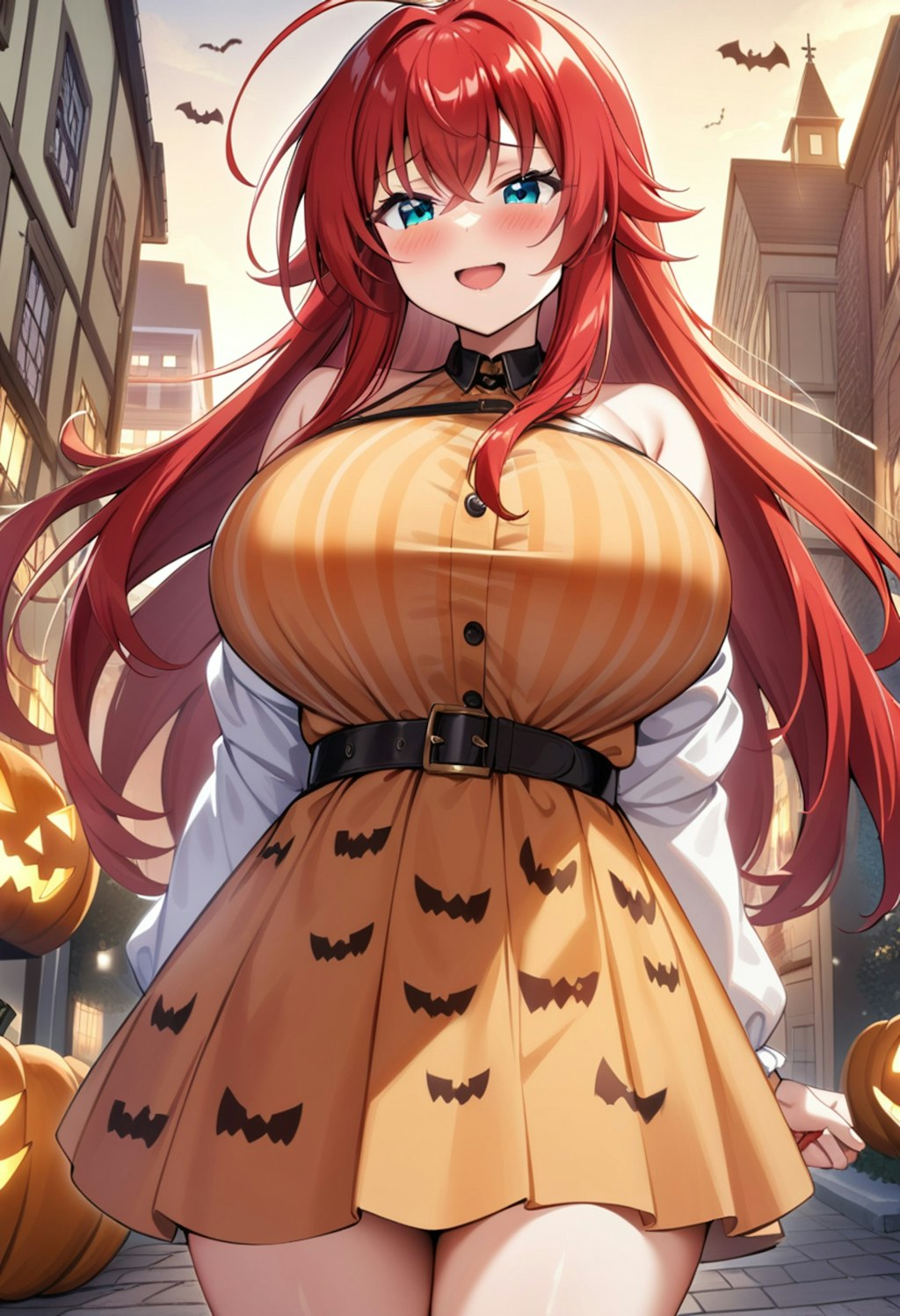 リアスグレモリー😈💞のジャックオーランタンドレス🎃👗