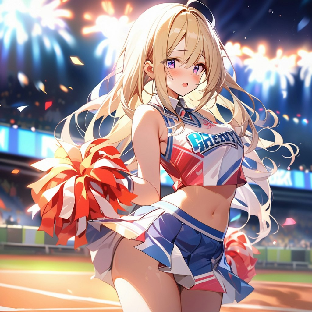 金髪少女（チア）