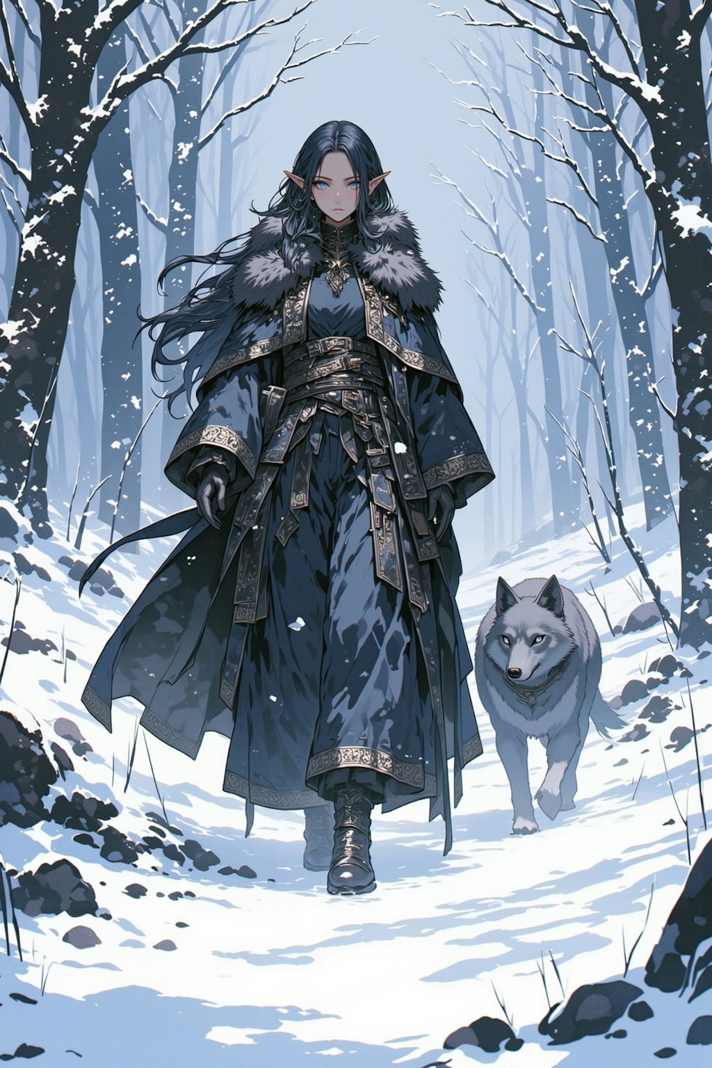 エルフと狼