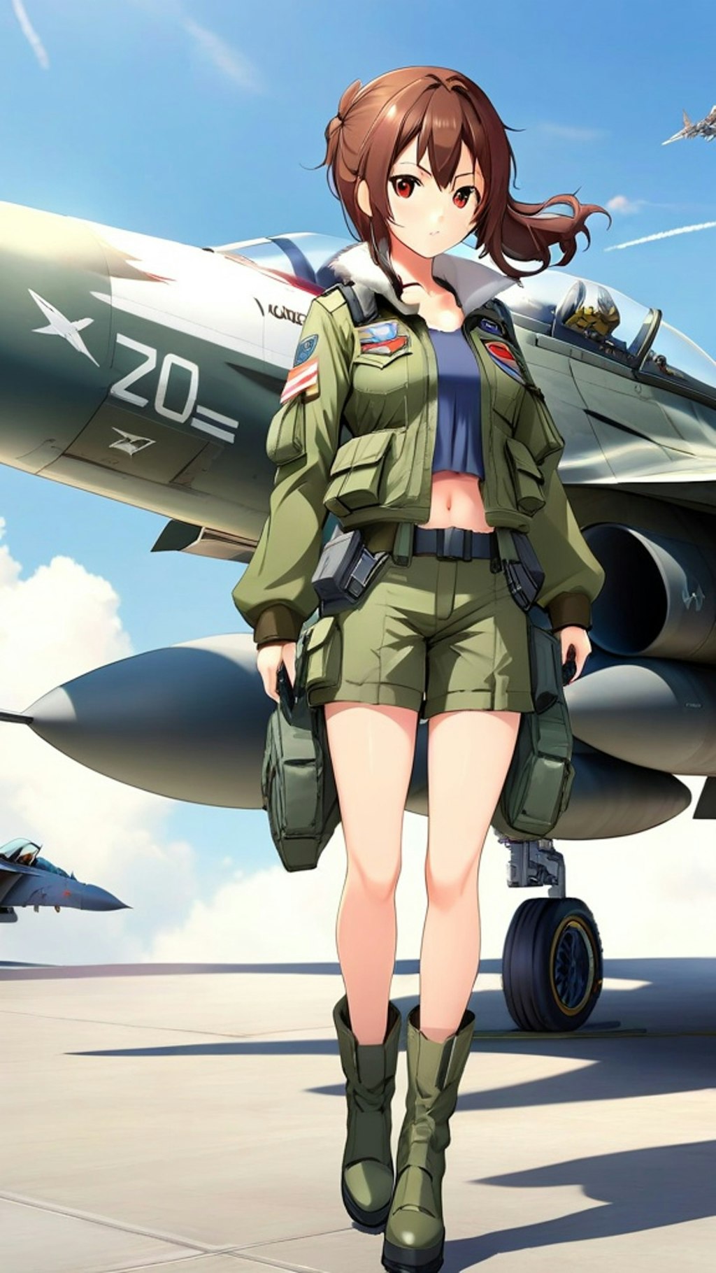 戦闘機の擬人化　F-15 イーグル