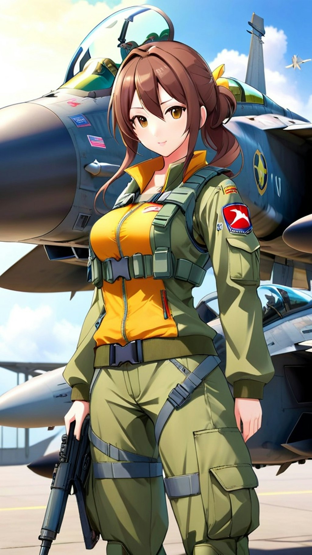 戦闘機の擬人化　F-15 イーグル