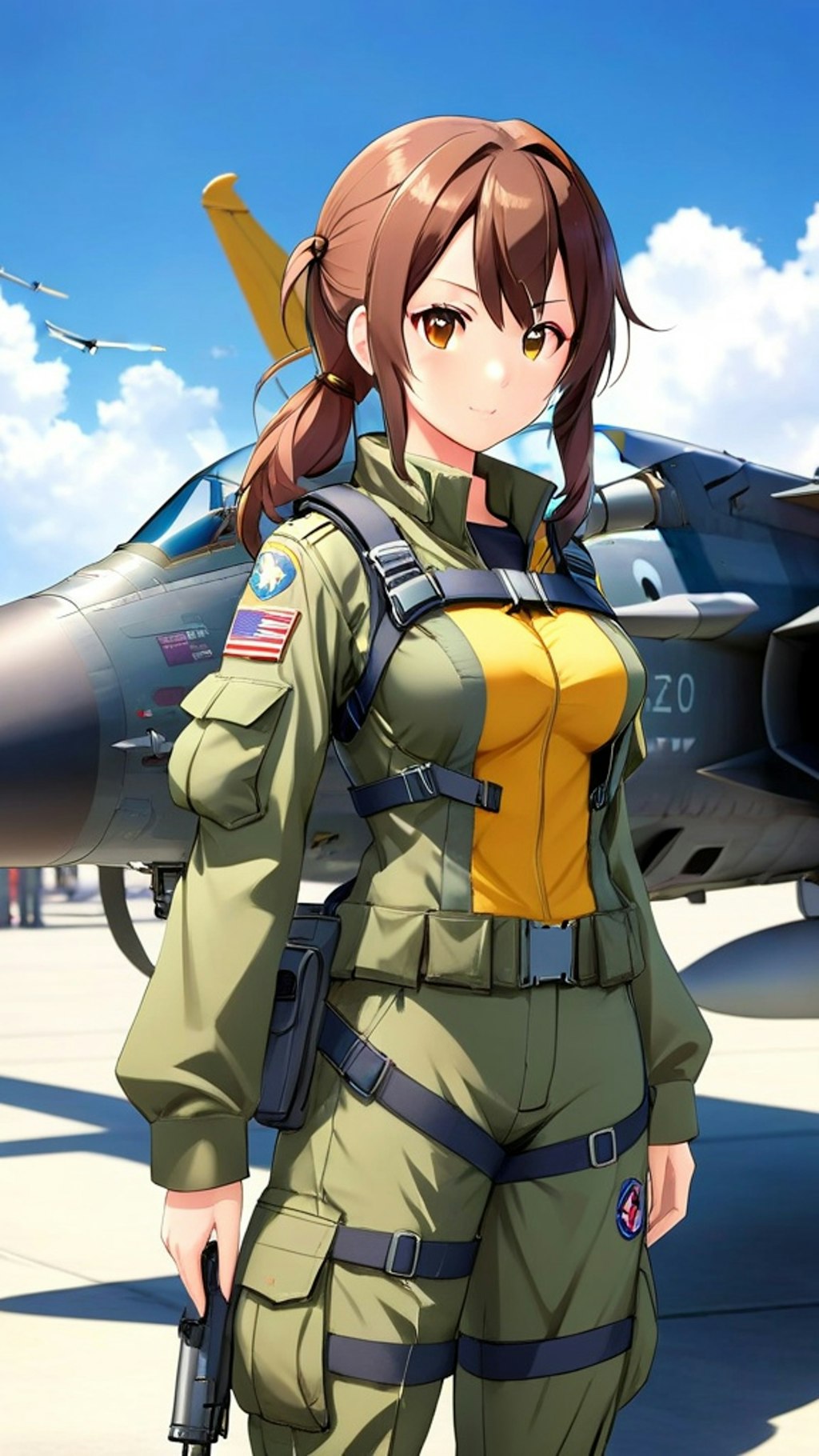 戦闘機の擬人化　F-15 イーグル