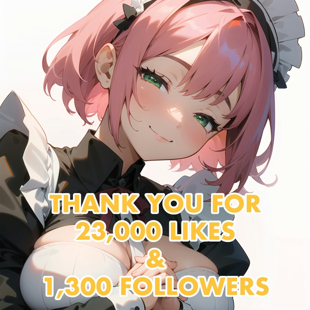 いいね23,000&フォロワー1,300突破🎉