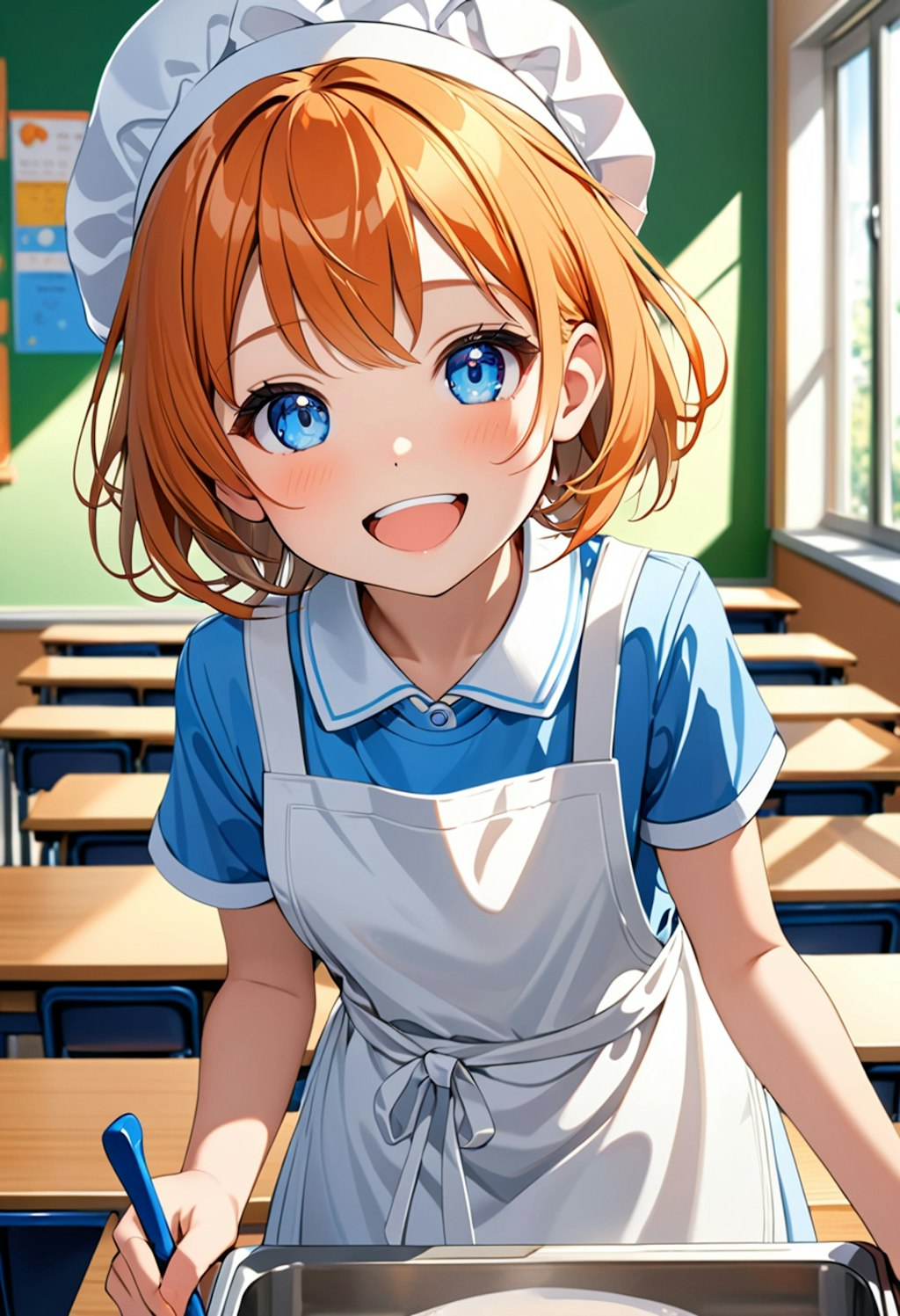 れもちゃん #2　給食当番