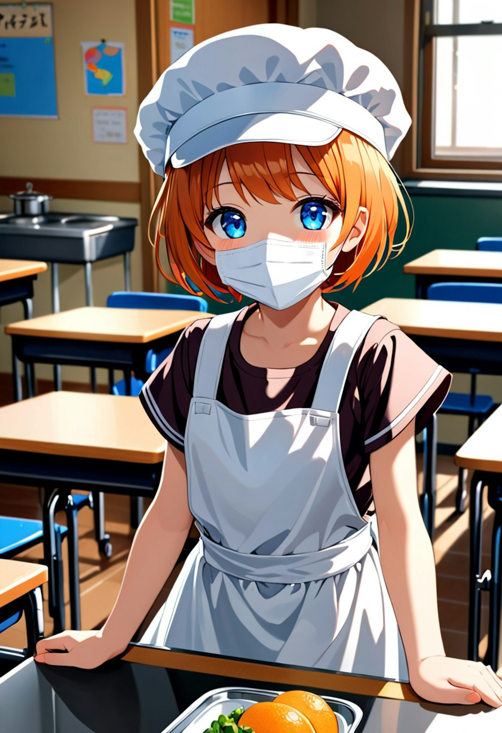 れもちゃん #2　給食当番