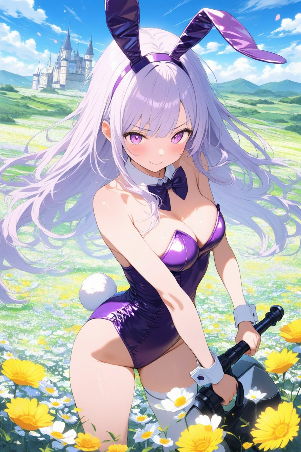 次々と変な武器を繰り出したエリナさん(Rabi-Ribi)