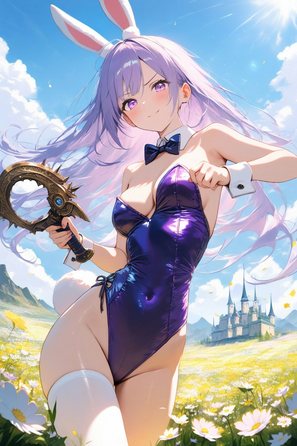 次々と変な武器を繰り出したエリナさん(Rabi-Ribi)