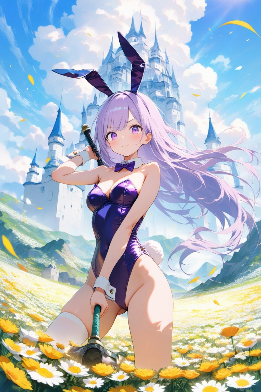 次々と変な武器を繰り出したエリナさん(Rabi-Ribi)