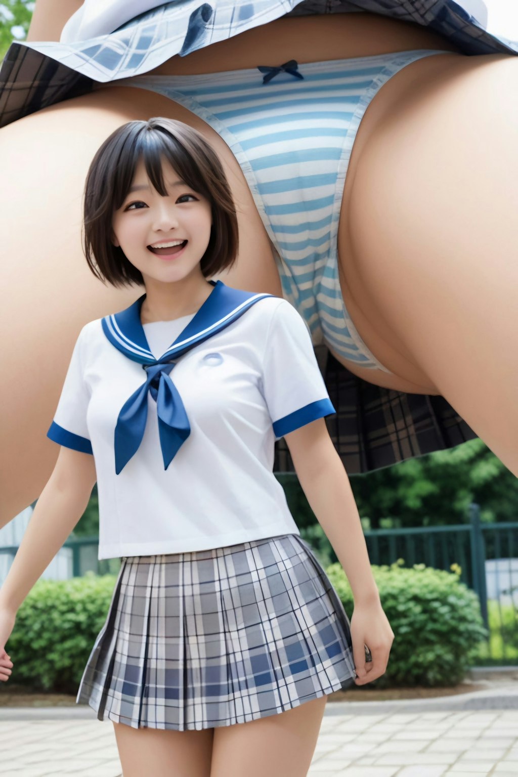 女子高生パンチラ