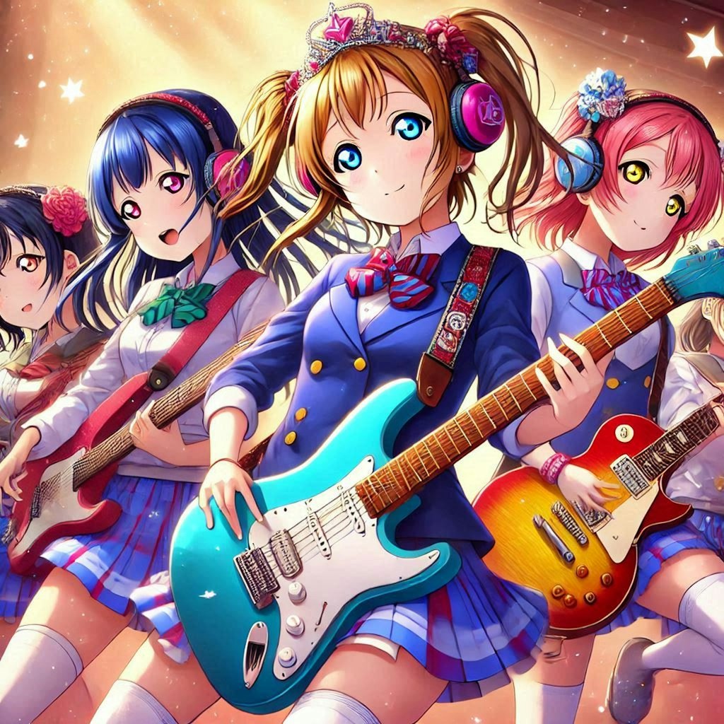 ラブライブキャラとエレキギター