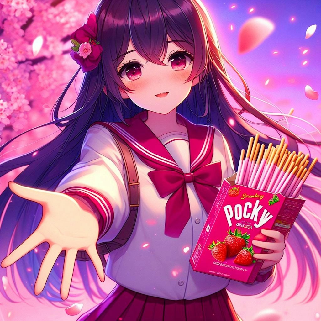 女の子とポッキー♥(8枚)