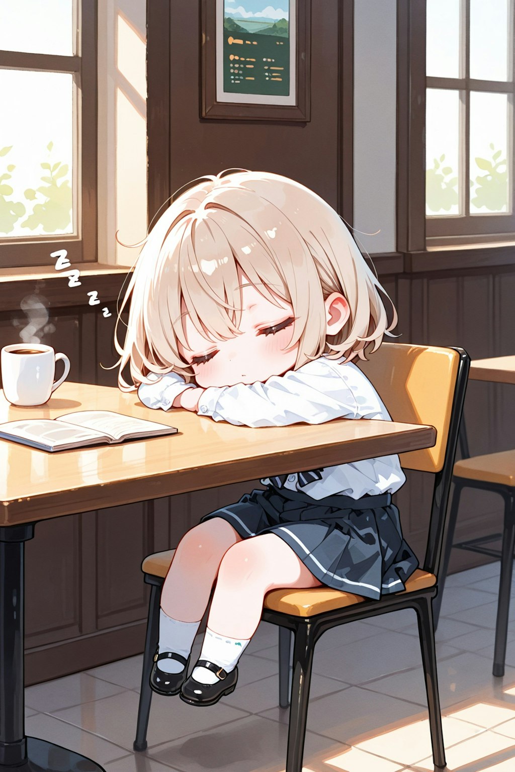 休憩中